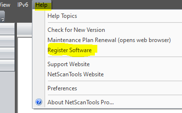 NST Pro 11 Help - Register Software